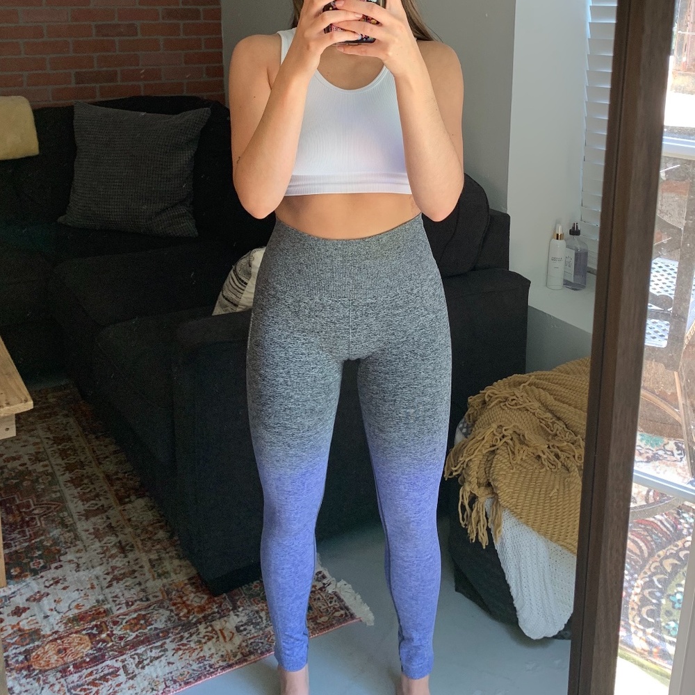 Ombré Seamless Legging - Indigo/Black